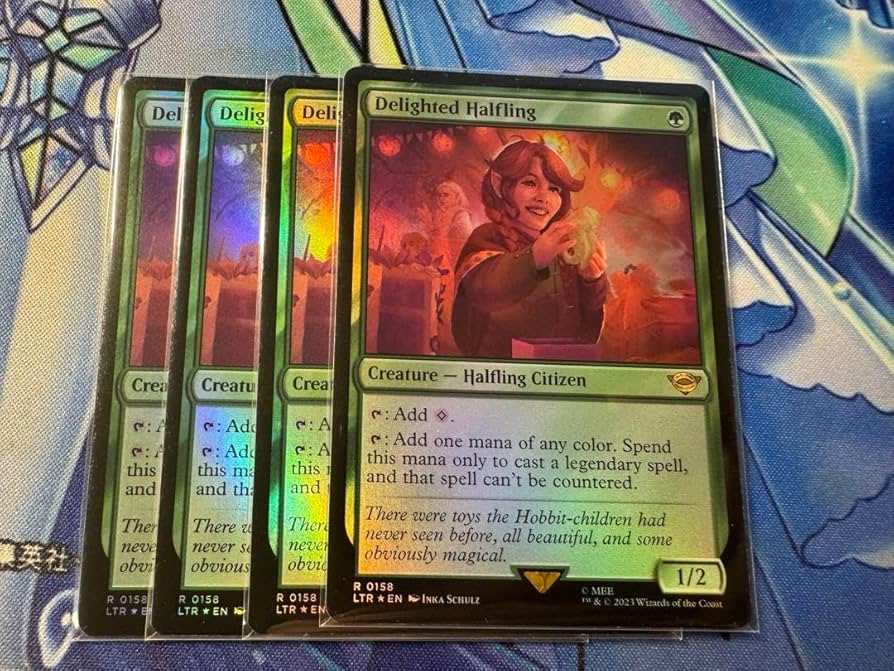 喜ぶハーフリング　英語版4枚セット MTG 喜ぶハーフリング 日 4枚セット 日)喜ぶハーフリング